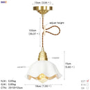 DecorBites™ Glass Copper LED Pendant Light for Kitchen Cafe Living Room