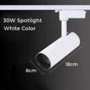 Modern black & white led linear grille track spotlights living room