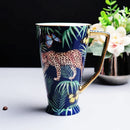 DecorBites™ Jungle Animals Bone China Coffee Mug Set for Tea Lovers and Office Use