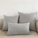 DecorBites™ Ivory Sofa Cushion Cover Solid Basic 30x50cm - 60x60cm
