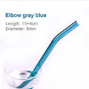DecorBites™ Glass Straws Set - Eco-Friendly Reusable Colorful Drinking Tubes