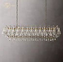 DecorBites™ Crystal Iron Chandelier: Modern Brass Candle Chandeliers for Living Dining Room