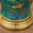 DecorBites™ Emerald Queen Green Ceramic Table Lamp - Luxury Villa Bedroom Living Room Lighting