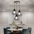 DecorBites™ Iron Frame Pendant Chandelier for Modern Indoor Lighting