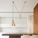 DecorBites™ Industrial Metal Pendant Light with Adjustable Height for Kitchen and Dining Room Decor