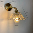 DecorBites™ Clear Glass LED Wall Sconce | Modern Copper Bathroom Mirror Stair Light