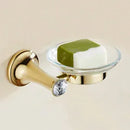 DecorBites™ Gold Bathroom Hardware Set: Towel Rack, Toilet Paper Holder, Towel Bar, Hook