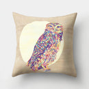 DecorBites™ Cute Owl Cushion Pillow Cover for Home Sofa Bedroom Decor