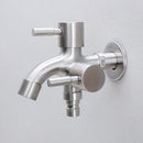DecorBites™ Dual-Outlet Stainless Steel Faucet for Outdoor Garden Sink and Washing Machine