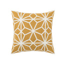 DecorBites™ Daisy Floral Geometric Embroidery Pillow Cover Yellow Blue 45x45cm Soft Cozy