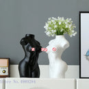 DecorBites™ Abstract Nude Female Ceramic Vase Black White Home Decor Ornament