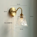 DecorBites™ Copper Wall Sconce Glass Nordic Wall Lamp LED Pull Chain Switch