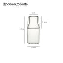 DecorBites™ Glass Drinkware Set - Strong Borosilicate Glass - Cold Drink Cup, Tumbler, Juice Milk Pot
