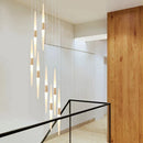 DecorBites™ LED Chandelier: Stunning Loft Living Room Bedroom Kitchen Ceiling Light, Long Hanging Fixture
