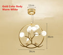 DecorBites™ Gold Glass Ball Chandelier Nordic Design for Home Dining Kitchen Restaurant Hallway