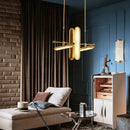 DecorBites™ Gold Iron Glass Chandelier for Dinning Room - Art Deco Lighting
