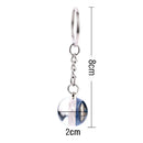 Vintage Compass Jewelry Glass Ball Keychain Compass Key Ring Art Keys Keychain Keyholder Christmas Gift(It's Not A Real Compass)