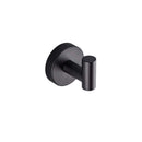 DecorBites™ Black Stainless Steel Bathroom Set: Robe Hook, Towel Rail, Shelf, Tissue Holder