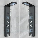 DecorBites™ LED Light Shower Faucet System: Rainfall, Massage Jets, Waterfall Panel with Temperature Control