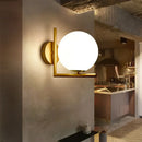 DecorBites™ Glass Globe Wall Lamp for Bedroom, Staircase, Hallway, Office - Modern E27 Indoor Fixture