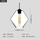 DecorBites™ Geometric Glass Pendant Light Collection: Modern Crystalline Pendant Series