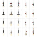 DecorBites™ Iron Pipe Pendant Lights Holder Retro Loft Indoor Ceiling Hanging Lamp