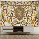 DecorBites™ Khaki Retro Pattern Wall Tapestry for High-End Indoor Home Decor