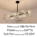 DecorBites™ Dandelion Flower Chandelier: Modern LED Living Room Bedroom Indoor Decor Bouquet Lamps