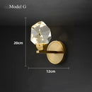 DecorBites™ Crystal LED Wall Sconce Copper Light Fixture for Modern Luxury Home Decor