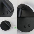 DecorBites™ Adjustable 10W Wall Light Sconce Lamp with Switch - Hotel Bedroom Study Reading