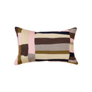 DecorBites™ Geometric Embroidery Pillow Cover 45x45cm/30x50cm Yellow Pink Abstract Design