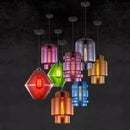 DecorBites™ Geometric Glass Pendant Light Collection: Modern Crystalline Pendant Series
