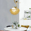 DecorBites™ Bird'S Nest Glass Pendant Lights - Modern Gold Design for Kitchen, Dining, Living Room