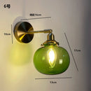 DecorBites™ Clear Glass LED Wall Sconce | Modern Copper Bathroom Mirror Stair Light
