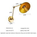 DecorBites™ Adjustable Long Arm Wall Light - Flexible Gold Lamp for Modern Spaces