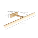 DecorBites™ Acrylic Golden Mirror Cabinet Lamp 40CM for Bathroom, Bedroom, and Cosmestic Lighting