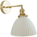DecorBites™ Copper Ceramic Wall Sconce Pull Chain LED Wall Light