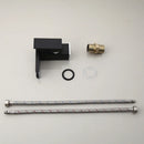 DecorBites™ LED Waterfall Basin Faucet White & Black Mixer Tap Deck Mount Solid Brass