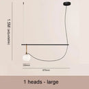 DecorBites™ Glass Ball Pendant Lights - Nordic Style Three-Head Magic Bean Lamps