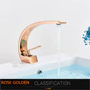 DecorBites™ Gold Basin Faucet: Deck Mount Black Chrome Mixer for Bathroom Washbasin