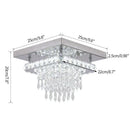 DecorBites™ Crystal LED Ceiling Light Plafon Chandelier Stainless Steel Luminaria