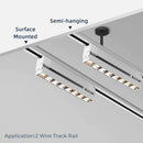 Modern black decorbites led track lamps living room spotlight system