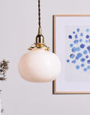 DecorBites™ Glass Ball Pendant Light: Nordic Modern LED Lamp for Bedroom and Bathroom