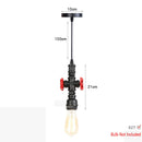 DecorBites™ Iron Pipe Pendant Lights Holder Retro Loft Indoor Ceiling Hanging Lamp