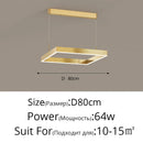 DecorBites™ LED Chandelier: Modern Aluminum Luster Lamps for Bedroom, Hall, Dining, Living Room