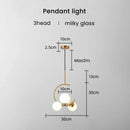 DecorBites™ Gold Glass Ball Chandelier for Living Room Kitchen Bedroom - 220V 110V