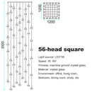 DecorBites™ Crystal Ball Chandelier: Stylish Meteor Shower Lighting for Restaurant, Bar, and Home