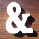 White Wooden Letter English Alphabet DIY Personalised Name Design Art Craft Free Standing Heart Birthday Wedding Home Decor 8cm