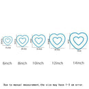 DecorBites™ Heart Cake Mold PET Plastic. Essential Baking Tools in 6/8/10/12/14inch Sizes