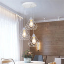 DecorBites™ Iron Cage Pendant Lights | Modern Ceiling Chandelier for Living Room & Kitchen